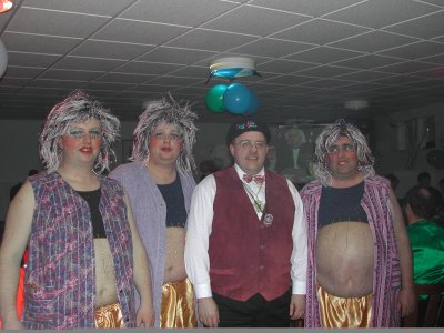 Nach dem Auftritt beim HR - v.l. Thomas Sandrisser, Kai Remeike, Klaus Missing, Manfred Frese