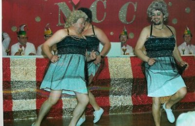 Männerballett 1982 - Günter Bachmann (li.) und Dietmar Noll (re.)