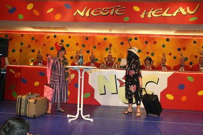 Prunksitzung 2007 - Bütt - "Nordern talking" und Hamburger Pflanze - Anne Henkel und Carmen Walz