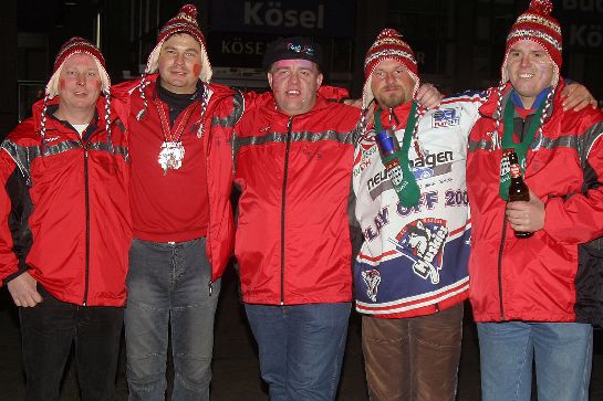 Fünf Freunde...Olaf Weber, Ralf Meise, Klaus Missing, Erik Zinke und Sven Langenegger